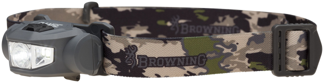 Browning Range Headlamp Wide Angle Plus Dark Gray LED Rechargeable 17-250 Lumens Dual Fuel