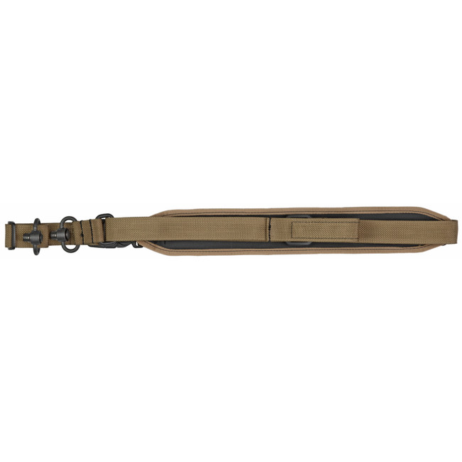 GrovTec US Inc GTSL129 QS 2-Point Sentinel with Coyote Brown Finish, Adjustable Design & Push Button Swivels for Rifle/Shotgun - GTSL129 - 811071013345