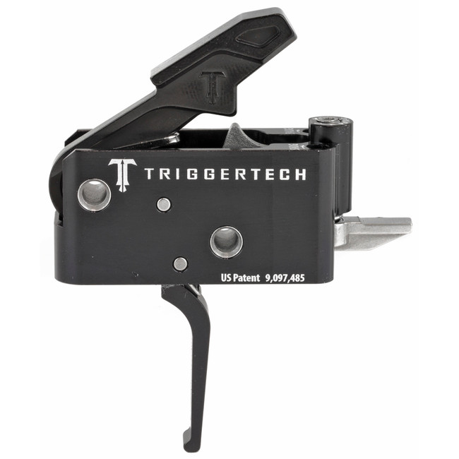 TriggerTech AR15 Adaptable Two Stage Triggers PVD Black Straight Flat
