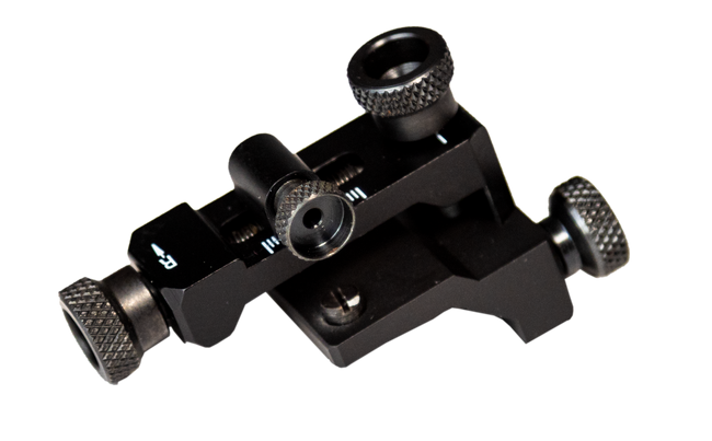 CVA AC1750 Micro-Adjust Williams Western Long Range Rear Peep & Front Globe Sight Reticle Kit  Black