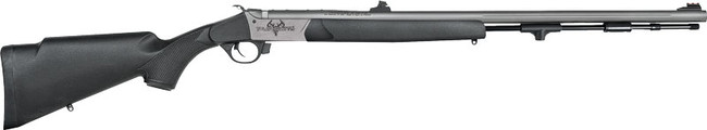 Traditions R74110440S Pursuit XT 50 Cal 209 Primer 26" Stainless Cerakote Black Synthetic Stock Includes Williams Fiber Optic Sights