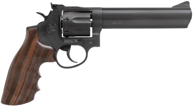 Taurus 66 357 Magnum 6 Inch 7 Round Matte Oxide Wood Grip Double Action Single Action