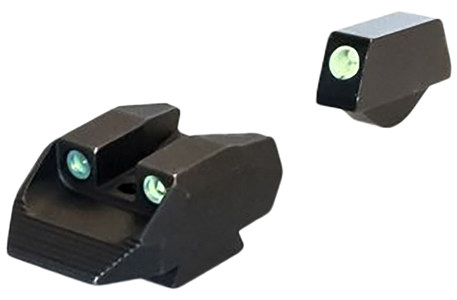 Kimber Mfg.,inc ML11231 K6S Night Sight Set  Green/Tritium Black Outline Front Sight-Green/Tritium Black Outline Rear Sight