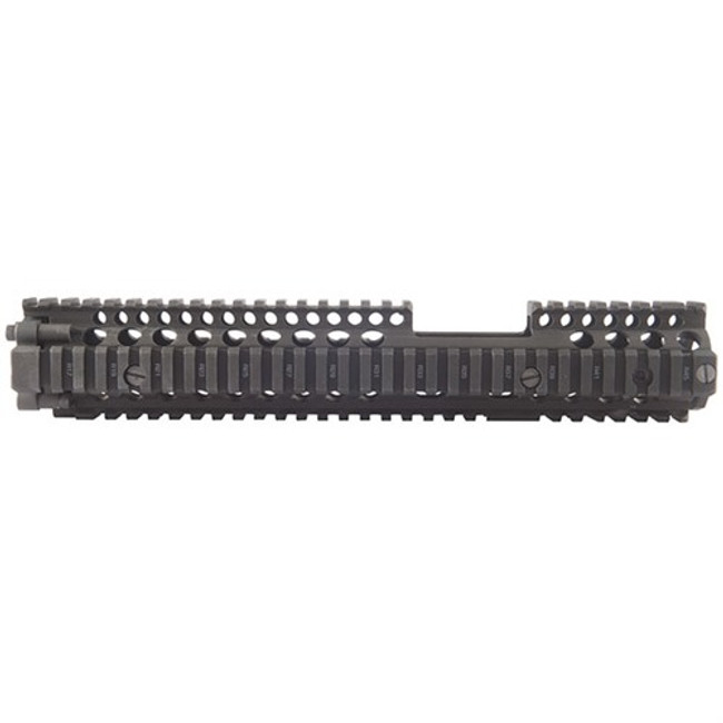 Daniel Defense 0100408030006 M4A1 FSP RIS II Handguard 12.25" 2-Piece, Free-Floating Style Made of 6061-T6 Aluminum with Black Anodized Finish & Picatinny Rail for AR-15