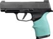 Hogue HandAll Beavertail Grip Sleeve Sig Sauer P365XL- Aqua