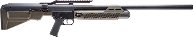 Umarex USA 2252635 Hammer  PCP .50 Cal 2 Shot Black Barrel & Receiver, OD Green Fixed Synthetic Stock, AR Magpul Style Grip