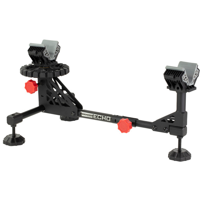Birchwood Casey ESR Echo Shooting Rest Black Steel/Red Accents, Non-Slip Rubber Feet, Windage & Elevation Adjustments - ESR - 888151030851