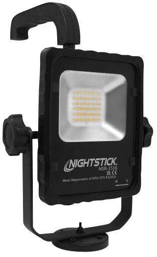 NightStick NSR1516 Rechargeable LED Scene Light Magnetic Base 2500 Lumens Adjustable Handle