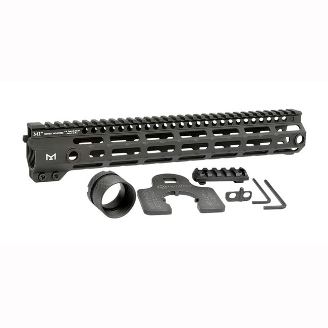 Midwest Industries MIG4M12625 Tactical G4M Handguard AR-15 Black Hardcoat Anodized Black 12.6" 6061-T6 Aluminum M-LOK