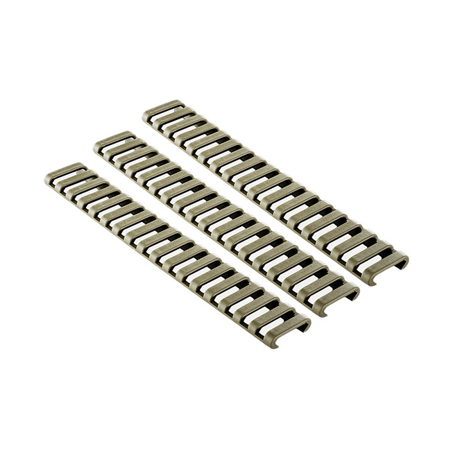 Ergo Grips 1373De Lowpro Ladder Rail Covers 18 Slot Dark Earth Rubber 3 Pack