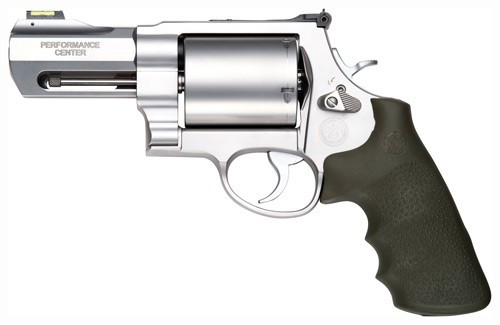 Smith & Wesson 170350 PC Model 460 XVR X-Large 460 S&W Mag 5 Shot 3.50" Stainless Steel Barrel, Stainless Cylinder, Matte Silver Stainless Steel Frame, Black Finger Grooved Grip, Teardrop Hammer - 170350 - 022188703504