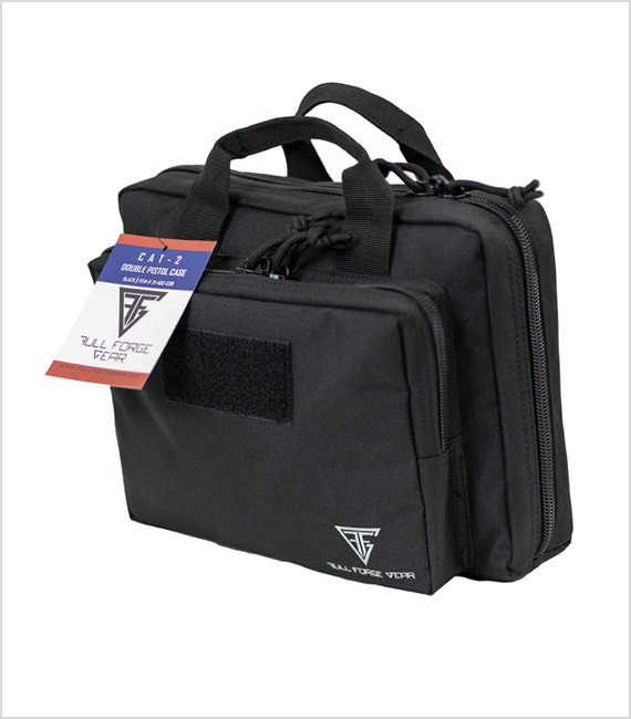 Full Forge Gear Cat-2 Double Pistol Case - Black | 12"x10"