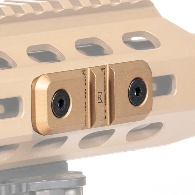 Reptilia Low Profile M-Lok Rail Mount FDE 7075-T6 Aluminum for Near Bore Lasers