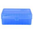 Berry's Mfg 411 Blue Ammo Flip Top Box  Holds 50 Rounds - .45/70 Govt