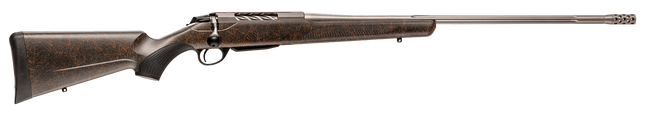 Tikka JRTXRBS315 T3x Lite Full Size 243 Win 3+1 22.40" Stainless Fluted Barrel, Drilled & Tapped Stainless Steel Receiver, Orange Webbed Black Roughtech Synthetic Stock