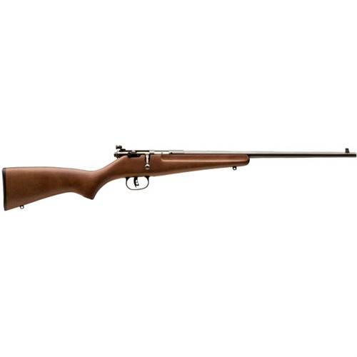 Savage Rascal Youth 22 LR 16.13" 1rd Satin Brown Wood Stock