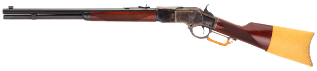 Taylors & Company 550240COM 1873 Comanchero 45 Colt (LC) Caliber with 10+1 Capacity, 18" Blued Barrel, Color Case Hardened Metal Finish & Walnut Straight Stock (Full Size)