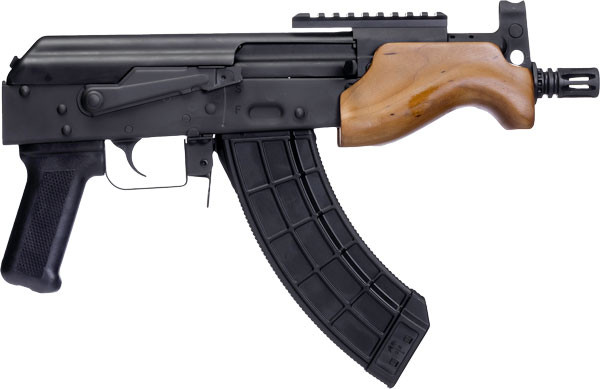 Century Arms Draco Micro 7.62x39mm 6.25" Barrel 30 Round Stamped Receiver Premium Handguard Polymer Grip Enhanced Trigger Group - HG5479N - 787450581494