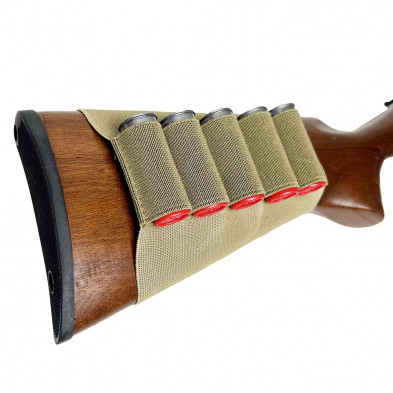 Vism Shotgun Stock Shell Pouch Tan
