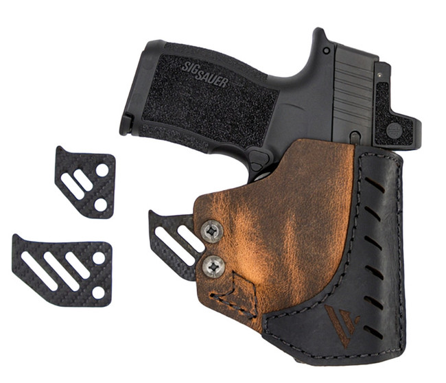 Pocket Holster w/Kydex Hook,Brown Size 3