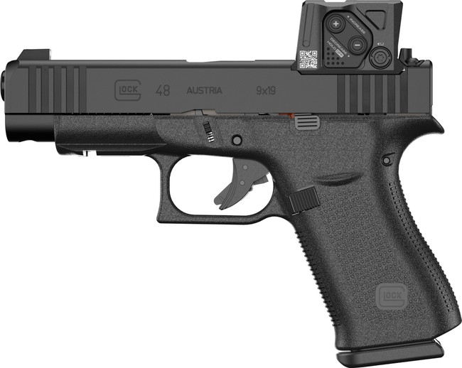 Glock G48 A-Cut 9mm Luger 4.17in 10rd Polymer Frame with Beavertail and Aimpoint COA