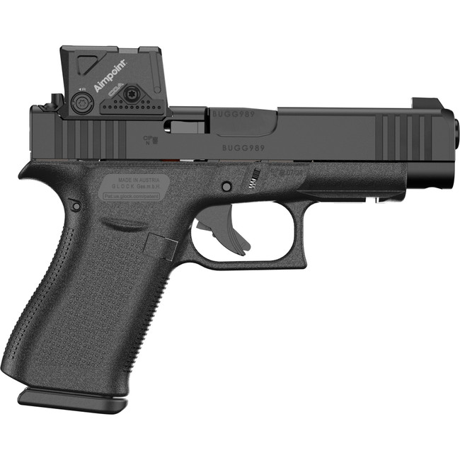 Glock G48 A-Cut 9mm Luger 4.17in 10rd Polymer Frame with Beavertail and Aimpoint COA - PA4850B01FRMOS8A4 - 764503064975