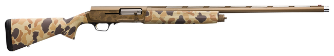 Browning A5 Wicked Wing 12 Gauge 26 Inch 4 Rounds Burnt Bronze Cerakote Vintage Tan Camo