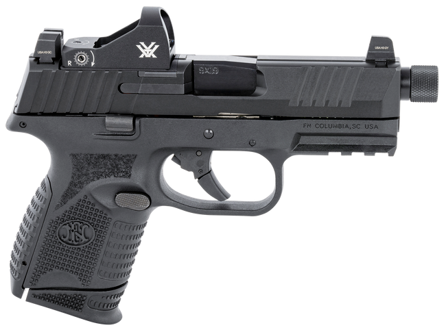 FN 509 Compact Tactical 9mm Luger 4.32 in 12+1 24 Round PVD Finish Optic Cut