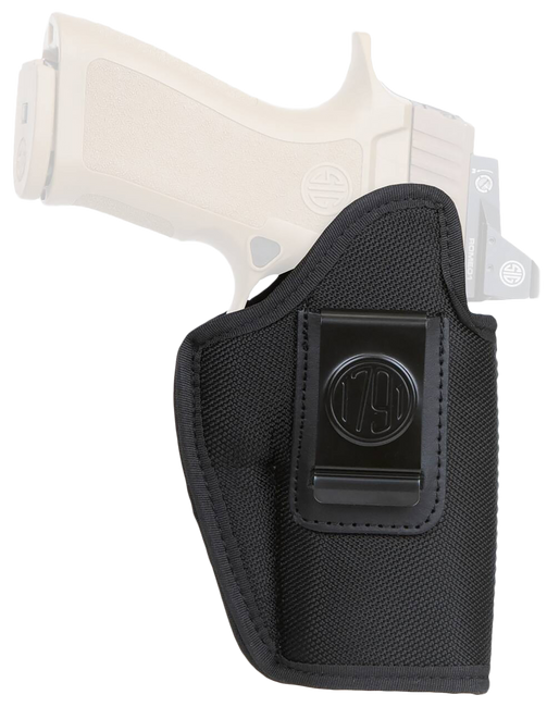 1791 Gunleather PNIWB5BLKR Premium Nylon  IWB Size 05 Black Ballistic Nylon Belt Clip Right Hand