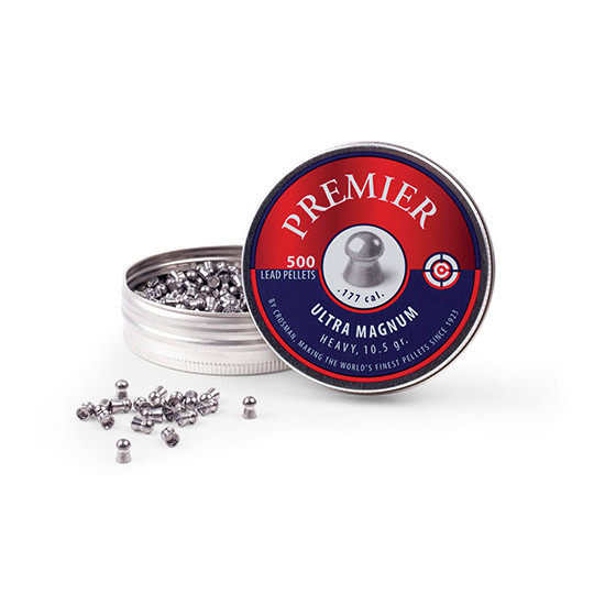 Crosman LUM77 Premier Ultra Magnum 177 Lead Domed Heavy Pellet 500/Tin