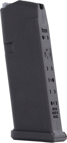 E-Lander Magazine Fits Glock 9mm Luger 15 Rounds Steel