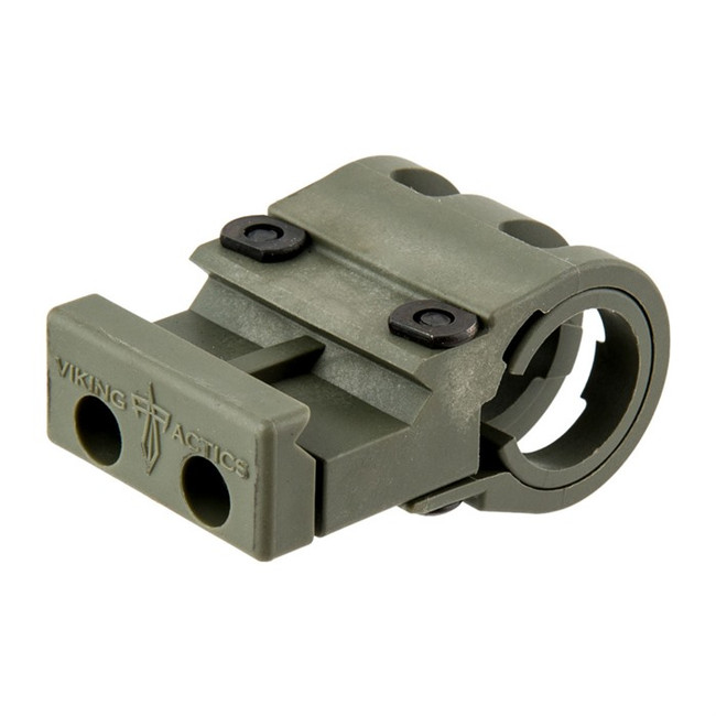 Viking Tactics Light Mount Green Olive Picatinny Rail Compatible Weapon Lights