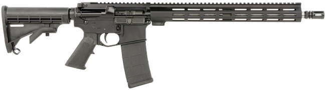 Del-Ton Inc ORFTMCS16M Echo 316M 5.56x45mm NATO 30+1 16" 7075-T6 Aluminum Receiver 15" MLOK Free Float Handguard 5 Position M4