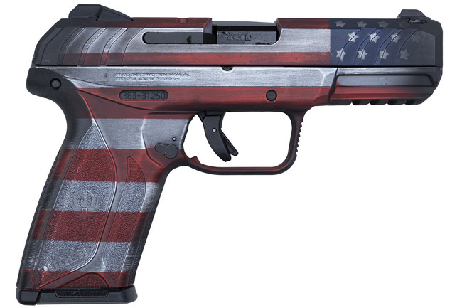 Ruger Security-9 9mm 4in 15rd Battle Worn American Flag - 3840 - 736676038404
