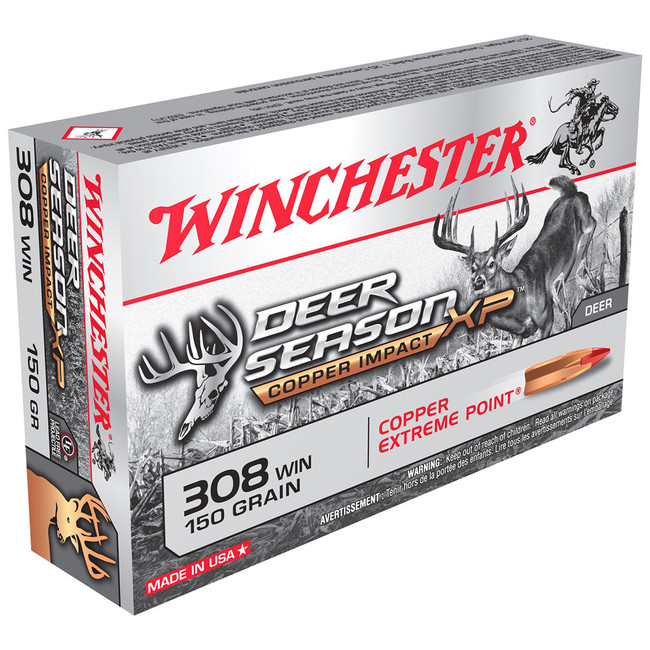 Winchester Copper Impact 308 Win Lead-Free 150 Grain 20 Rounds