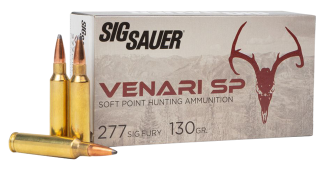Sig Sauer V277SFSP13020 Venari  277SigFury 130gr Soft Point 20 Rounds