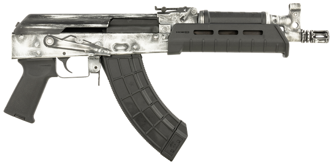 Century Arms Vska Draco 7.62x39mm 10.5in 30+1 Distressed White Stamped Receiver