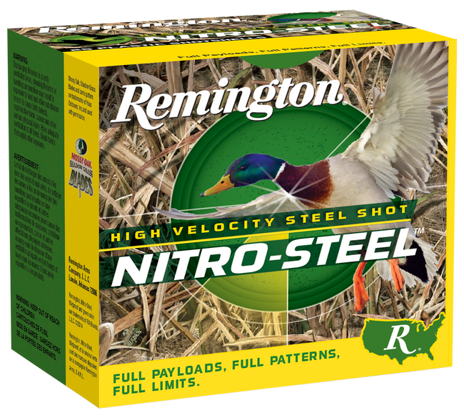 Remington Ammunition 20769 Nitro-Steel High Velocity 20Gauge 3" 1oz 4Shot 25 Rounds
