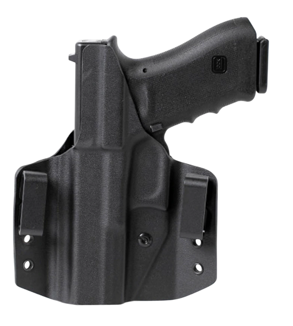Uncle Mike's 54CCW00BGL CCW Holster OWB Black Boltaron Compatible w/Glock 17/19/22/23 Belt Slide Mount Left Hand