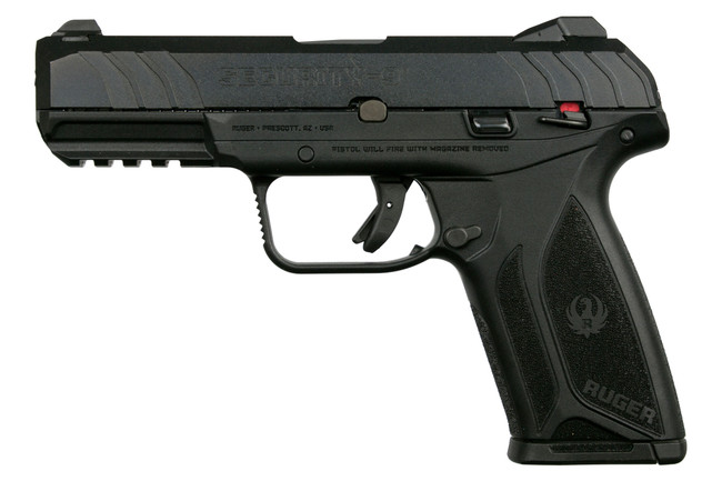 Ruger 3811 Security-9  9mm Luger 10+1 4" Black Steel Barrel, Black Oxide Serrated Steel Slide, Black Polymer Frame w/Picatinny Rail, Black Polymer Grip - 3811 - 736676038114