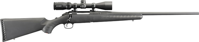 Ruger 16933 American  Full Size 30-06 Springfield 4+1 22" Matte Black Steel Barrel, Matte Black  Alloy Steel Receiver w/Picatinny Rail, Black Fixed Synthetic Stock, Vortex Crossfire II 3-9x40mm - 16933 - 736676169337