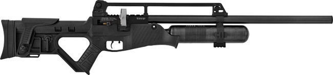 Hatsan USA HGBLITZ30 Blitz Air Rifle 30 Cal Carbon Fiber Air Tank, Open Sights, Synthetic Tactical Stock w/Elevation Adjustable Cheek Rest,  Integrated Pistol Grip