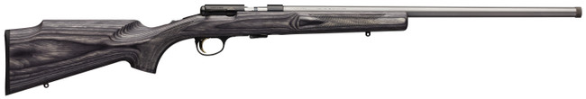 Browning 025236270 T-Bolt Target/Varmint SR 17 HMR 10+1 22" Threaded Varmint Barrel, Polished Blued Steel Receiver, Satin Gray Laminate Stock, Pachmayr Decelerator Recoil Pad, Optics Ready - 025236270 - 023614686705