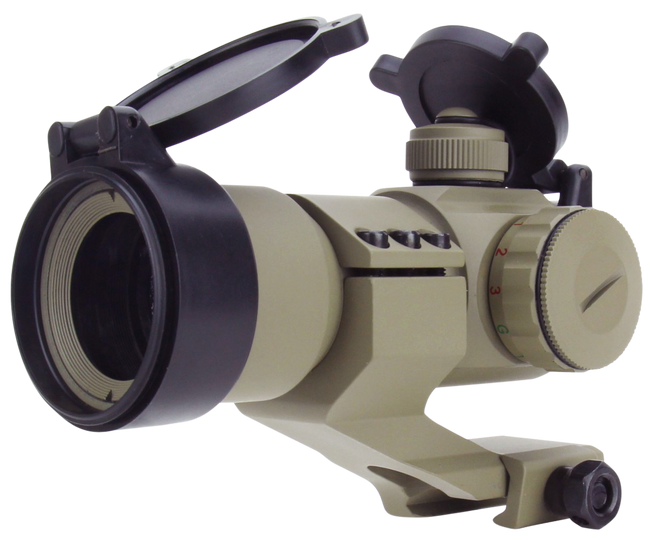 TacFire RD004T 1x30 Dual Illuminated Red Green Dot Sight Tan For Rifles