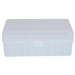 Berry's Mfg 411 Clear Ammo Flip Top Box  Holds 50 Rounds - .45/70 Govt