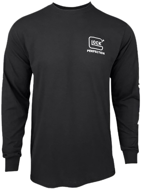 Glock AP96098 Perfection Long Sleeve Tee Black Pre-Shrunk Cotton Long Sleeve Small