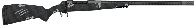Fierce Firearms ROG65PRC24GP Carbon Rogue  Full Size 6.5 PRC 3+1 24" Hand Lapped/Match Grade Threaded Barrel, Glacier Cerakote Steel Receiver, Phantom Camo Fierce Rogue Carbon Fiber Stock