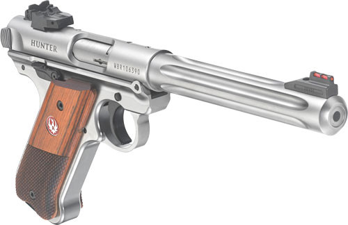 Ruger, Mark Iv Hunter, .22 Long Rifle, 6.88 in, 10+1, Satin Stainless