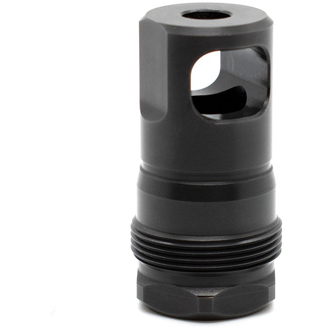 SPB MUZZLE BRAKE 0.5 11-16-24 THREADS SQUARE SHOULDER BLACK