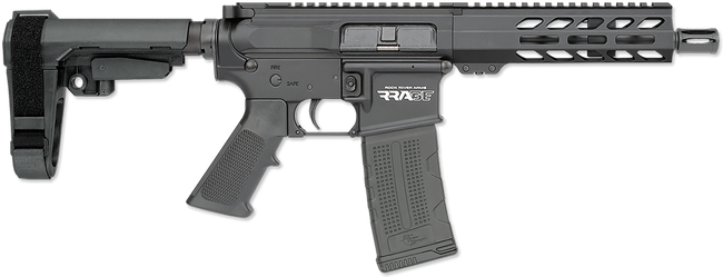 Rock River Arms  RRAGE  .223 Rem/5.56 NATO 30+1 7" Black Anodized Steel Threaded Barrel, M-LOK Handguard, Black Aluminum Picatinny Rail Receiver, Black Polymer SBA3 Brace & Black A2 Grip